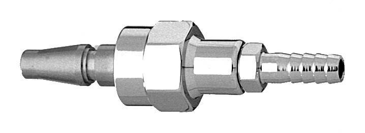 M N2 Swivel Schrader Quick Connect to 1/4" Barb Medical Gas Fitting, Medical Gas Adapter, Schrader, Nitrogen, N2, quick connect, quick-connect